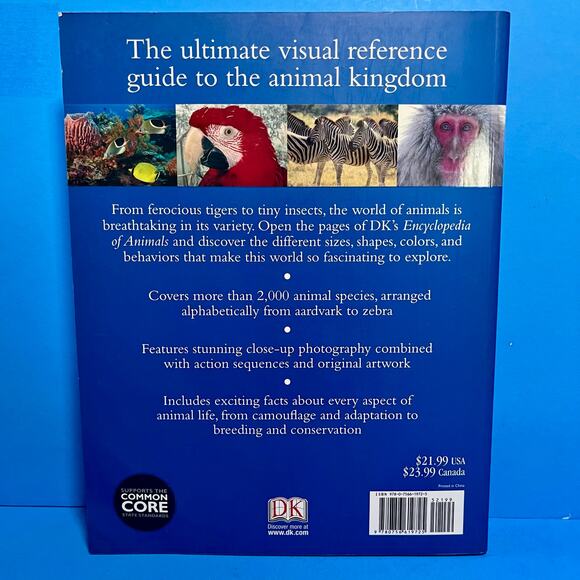 DK Encyclopedia of Animals (2006, Softcover) Stunning Photos, Facts, Reference - Picture 2 of 8